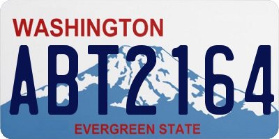 WA license plate ABT2164