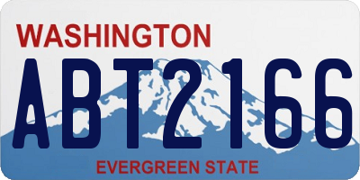 WA license plate ABT2166
