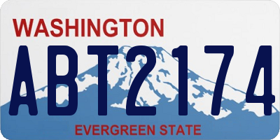 WA license plate ABT2174