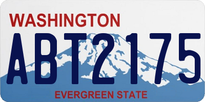 WA license plate ABT2175