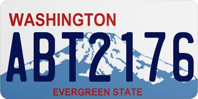 WA license plate ABT2176