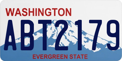 WA license plate ABT2179