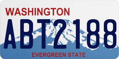 WA license plate ABT2188