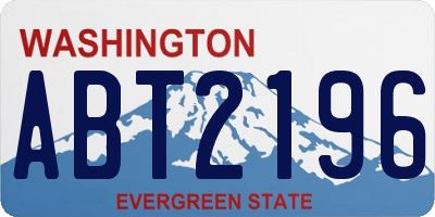 WA license plate ABT2196