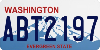 WA license plate ABT2197
