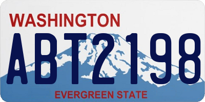 WA license plate ABT2198