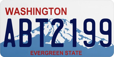 WA license plate ABT2199