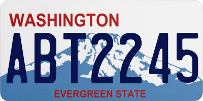 WA license plate ABT2245