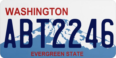 WA license plate ABT2246