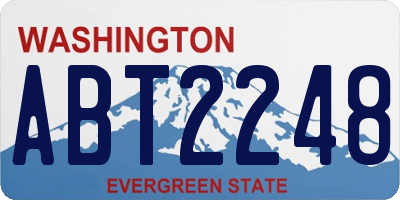 WA license plate ABT2248