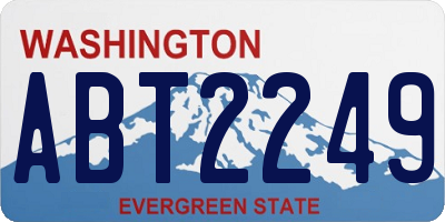 WA license plate ABT2249
