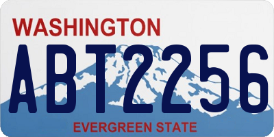 WA license plate ABT2256
