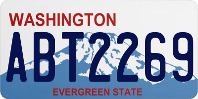 WA license plate ABT2269