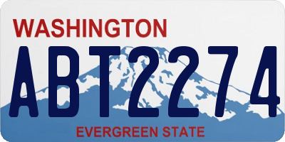WA license plate ABT2274
