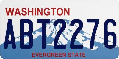 WA license plate ABT2276