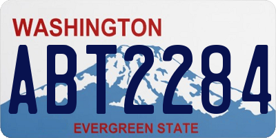 WA license plate ABT2284