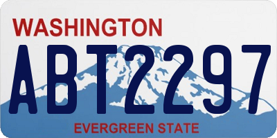 WA license plate ABT2297