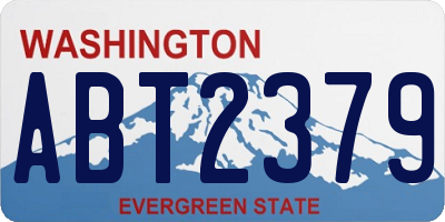 WA license plate ABT2379