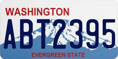 WA license plate ABT2395