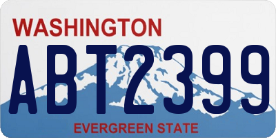 WA license plate ABT2399