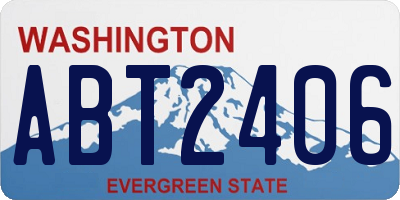 WA license plate ABT2406
