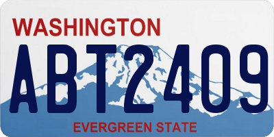 WA license plate ABT2409