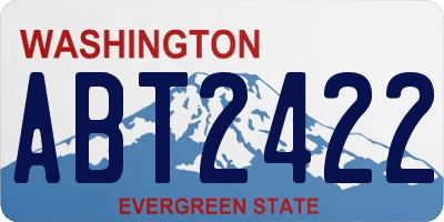 WA license plate ABT2422