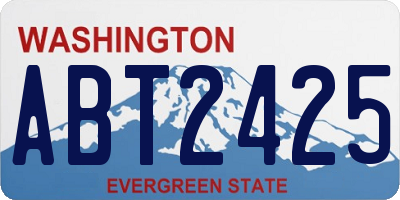 WA license plate ABT2425