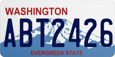 WA license plate ABT2426