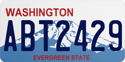 WA license plate ABT2429