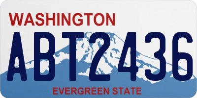 WA license plate ABT2436