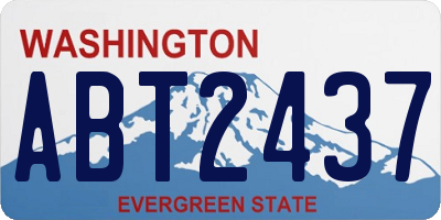 WA license plate ABT2437
