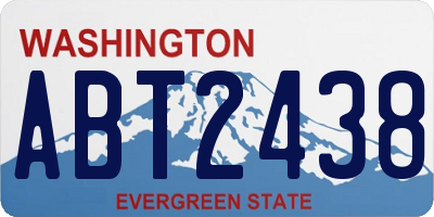 WA license plate ABT2438
