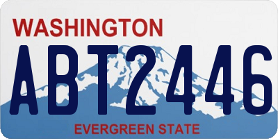WA license plate ABT2446