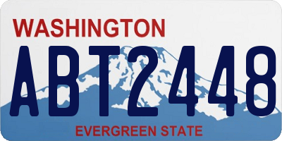 WA license plate ABT2448