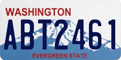 WA license plate ABT2461