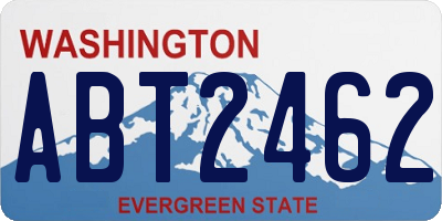 WA license plate ABT2462