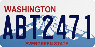 WA license plate ABT2471