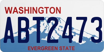WA license plate ABT2473