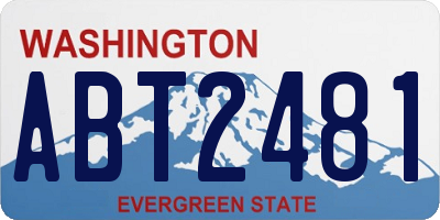 WA license plate ABT2481