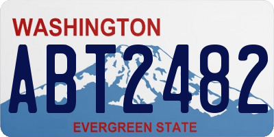 WA license plate ABT2482