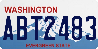 WA license plate ABT2483