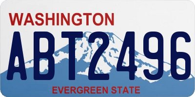 WA license plate ABT2496