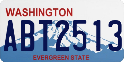 WA license plate ABT2513