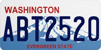 WA license plate ABT2520