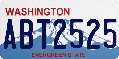 WA license plate ABT2525