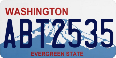 WA license plate ABT2535