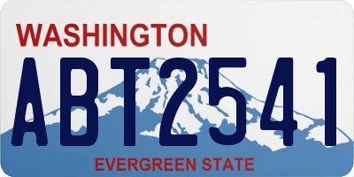 WA license plate ABT2541