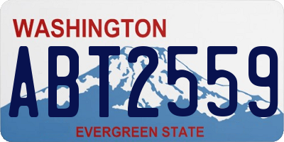 WA license plate ABT2559