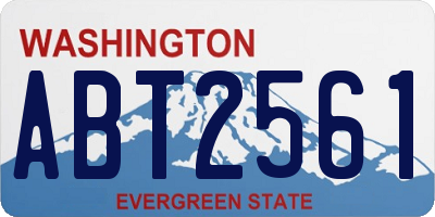 WA license plate ABT2561